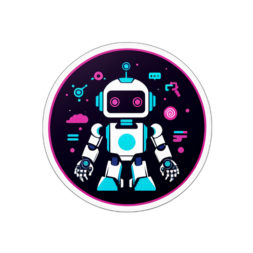 Sticker Futuriste sur l'IA