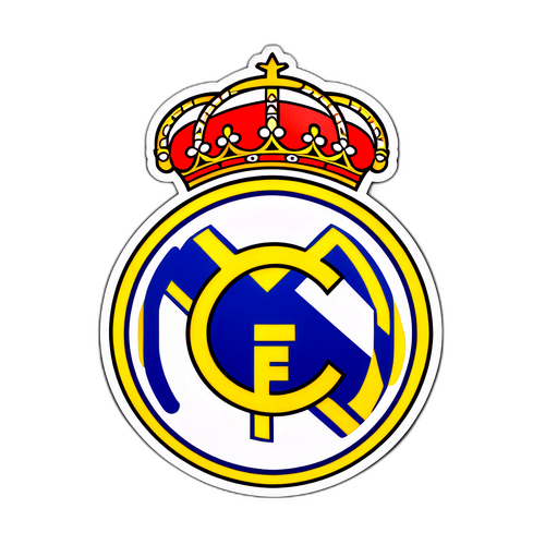 Stiker Logo Real Madrid C.F.