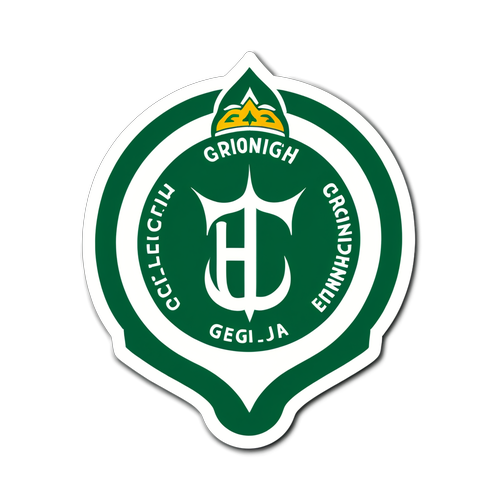 Sticker met het logo van FC Groningen