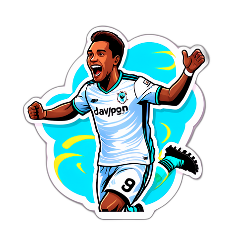 Mchezaji wa Santos akiadhimisha goli