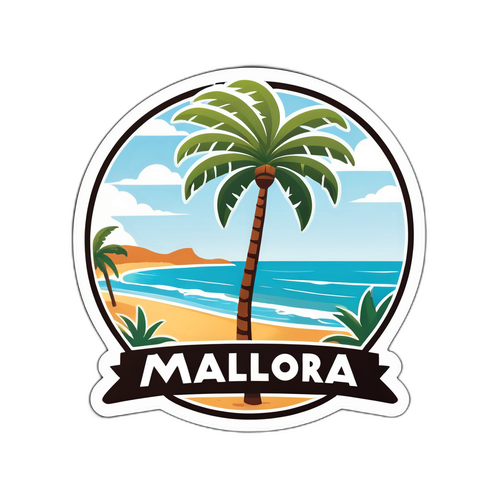 Malorkinischer Strand Aufkleber