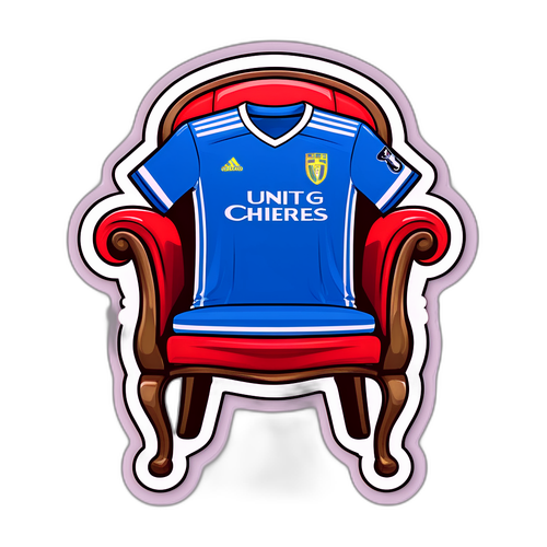 Stiker Jersey Sepak Bola di Atas Kursi