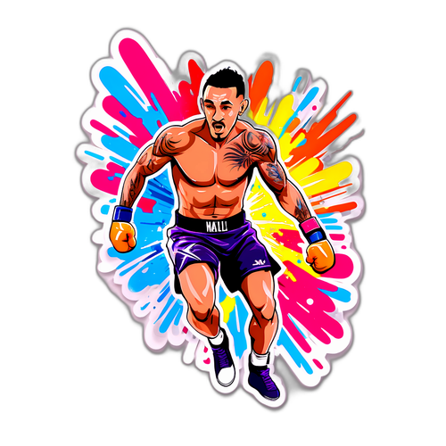 Max Holloway en pleine action dans le ring