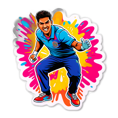 Dynamic Carlos Alcaraz Sticker