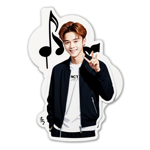 Revolusi Stiker: Moon Taeil dengan Gaya Tanda Tangan dan Nota Muzik yang Mengagumkan!