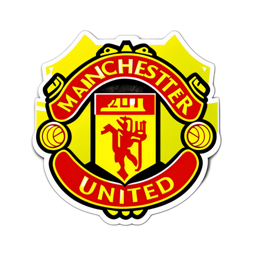 Manchester United Crest met 'Champions'