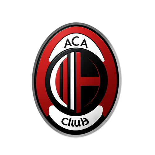 Khám Phá Thiết Kế Sticker AC Milan Đầy Năng Lượng: Màu Đỏ-Đen Biểu Tượng Đam Mê!