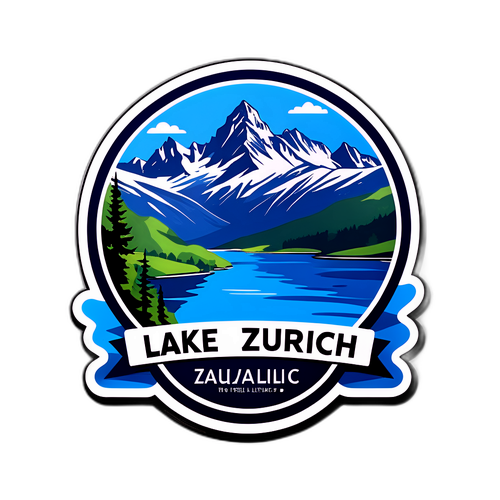Zurich-järvi ja alppimaisemat