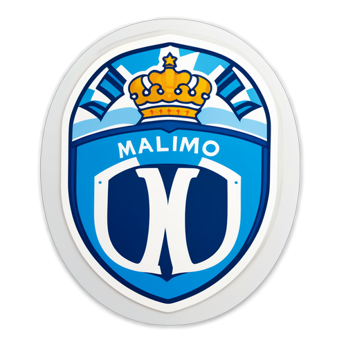 Klistermärke som hyllar Malmö FF