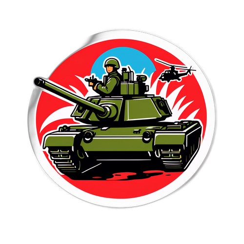 自衛隊テーマのステッカー