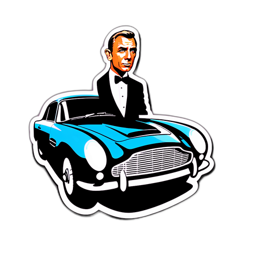 ΣΤΙΚΕΡ ΓΙΑ ΤΟΝ JAMES BOND ΚΑΙ ΤΟ ΘΡΥΛΛΩΔΕΣ ΑΥΤΟΚΙΝΗΤΟ ΤΟΥ