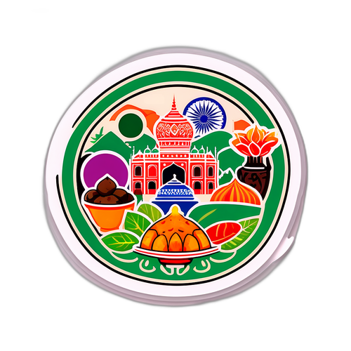 Intian monimuotoisuuden korostava tarra