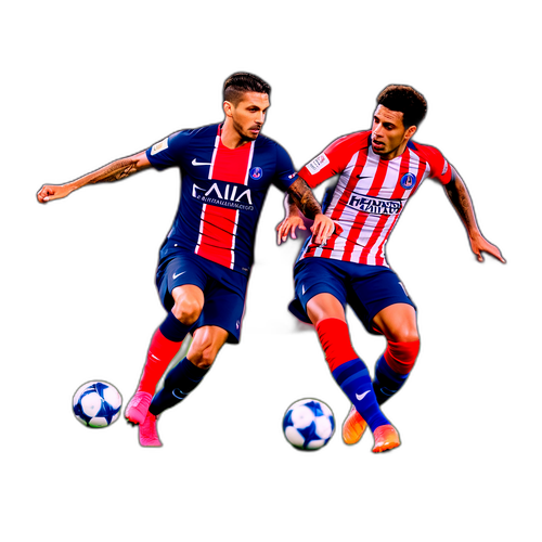 Isang Dynamic na Labanan sa Soccer sa Pagitan ng PSG at Atlético Madrid