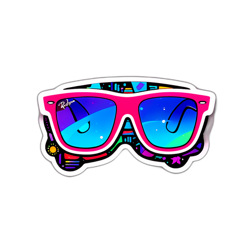 Логотип Ray-Ban з елементами метавсесвіту