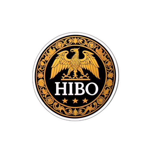 สติกเกอร์โลโก้ HBO พร้อมพื้นหลังจากซีรีส์ต่างๆ