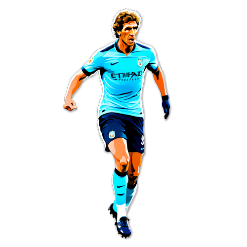 Pellegrini játékos megjelenítése, dinamikus pózban