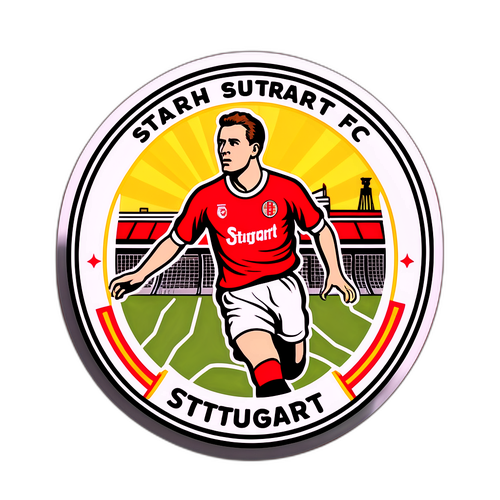 Thiết kế retro về lịch sử Stuttgart FC