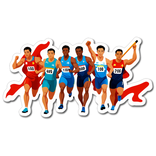 冲刺极限！见证中国男子4x100米接力队的团队精神与骄傲