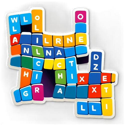 Colorful Wordle Hint Puzzle Design