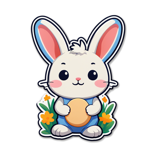かわいいウサギキャラクターのデザイン