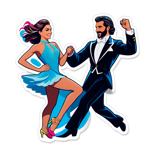 Unleash the Rhythm: Graziano and Zara Set the Dance Floor on Fire in Stunning Sticker!