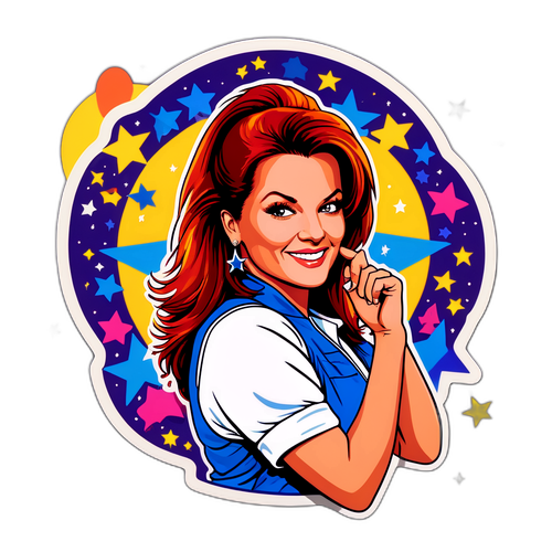Retro Andrea Berg Sticker