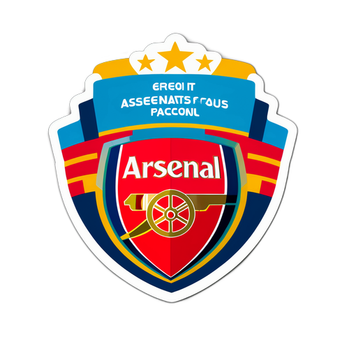 Sticker für Arsenal-Fans mit leidenschaftlichem Slogan