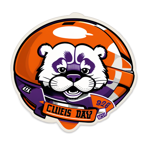 Step Back in Time: The Ultimate Vintage Clemson Football Sticker That Every Fan Must Have!