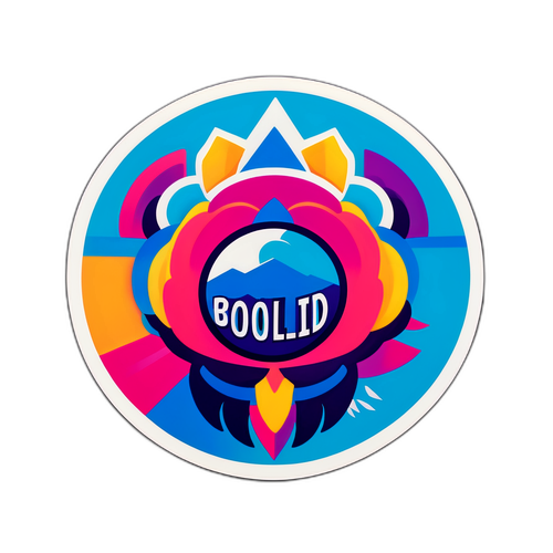 Bold na Sticker na may Vibrant Colors