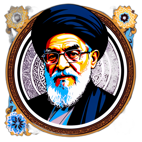 Sticker ya Ayatollah Ali Khamenei kwa Muktadha wa Utamaduni