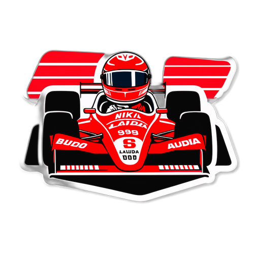 Adesivo in onore di Niki Lauda