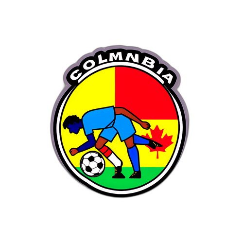 Stiker Pertandingan Dramatis antara Kolombia dan Kanada