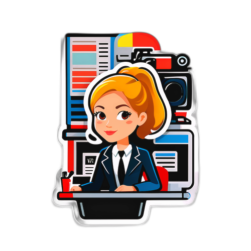 Chic Newsroom Sticker