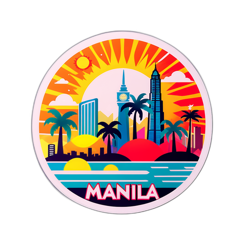 Makulay na Representasyon ng Tropical na Klima ng Maynila
