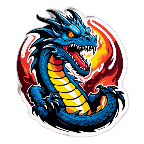 Ateş Tükenen Ejderha Stickerı