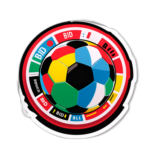 Abstrakt Fotball Design med 'Bild'