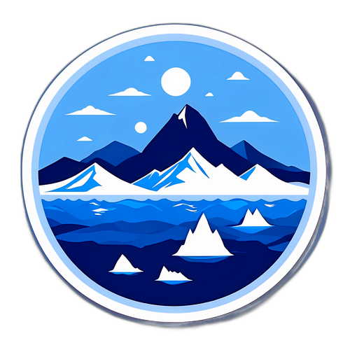 Ilustração Minimalista da Groenlândia