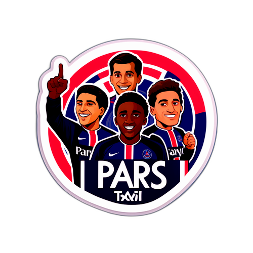 แฟนๆ ที่เชียร์ทีม PSG ในสีทีม