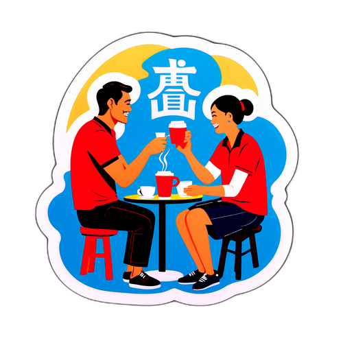 Người thưởng thức cà phê trên phố Sài Gòn