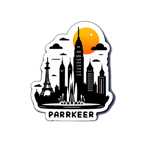 Parker: Kreatív városkép festett tollal