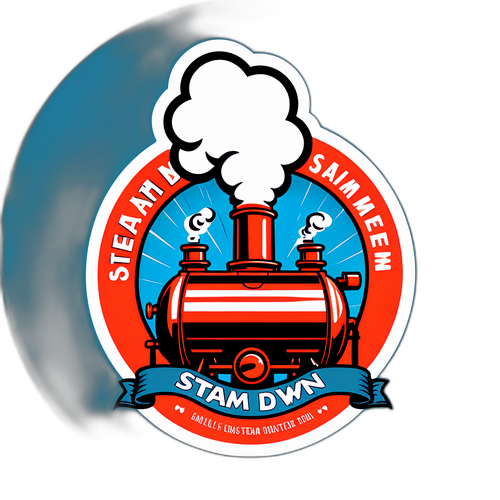 Skylten med ångpanna