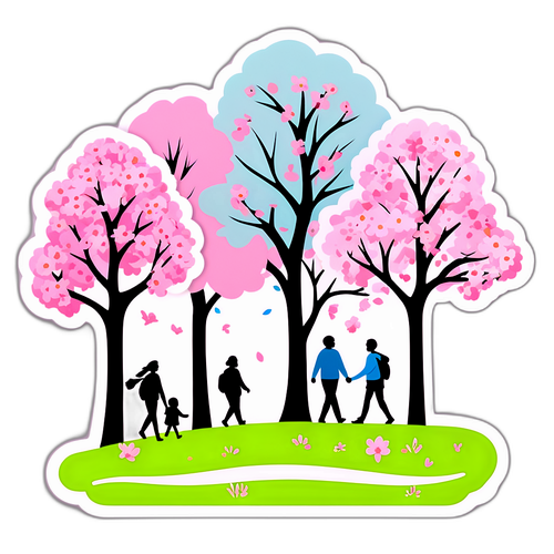 Бровари в весняному настрої: квітучі дерева та щасливі люди на прогулянці