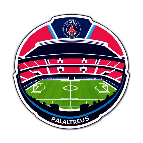 Stadion PSG cu jucători înainte de meciul cu Metz