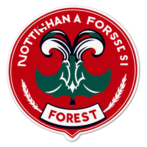 Nottingham Forests Logo med Hemmaplan