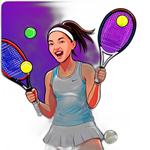 Emma Raducanu Sărbătorind Victoriile în Tenis