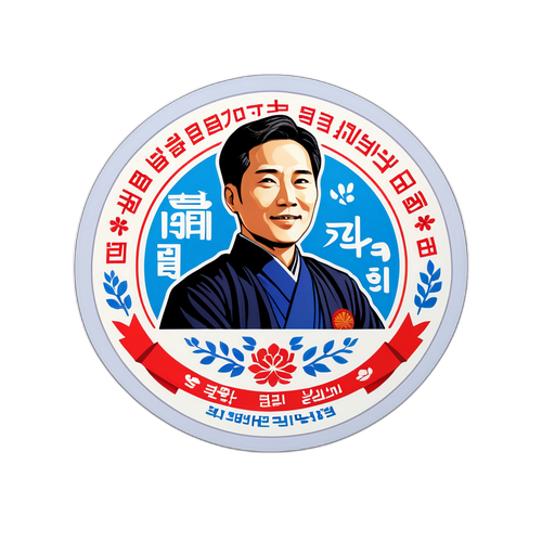 감사의 메시지를 담은 스티커 디자인