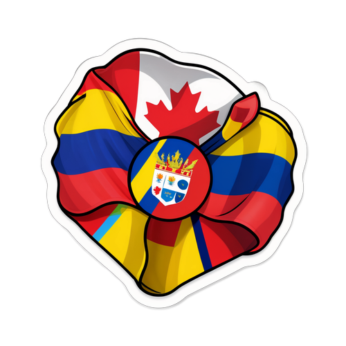 Adesivo Vibrante Canadá e Equador