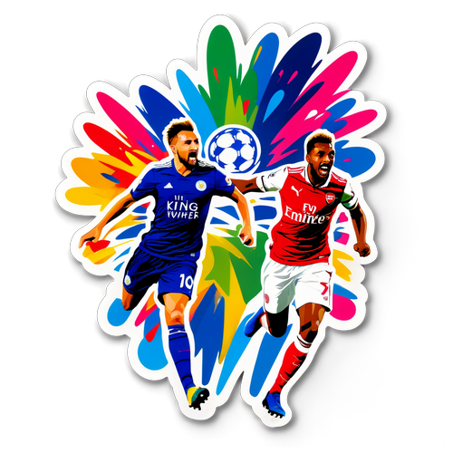 Sticker ya Wachezaji wa Leicester City na Arsenal