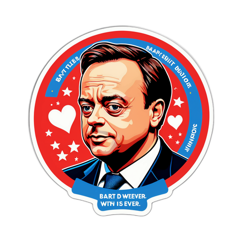 Sticker van Bart De Wever