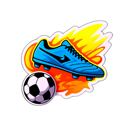 Diseño de un sticker que ilustra el concepto de 'Patada'